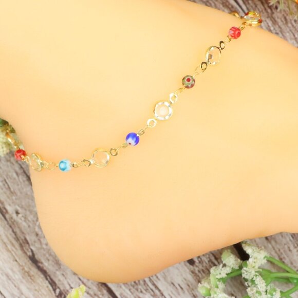 "Dainty Anklet for Women – Elegant Everyday Jewelry & Perfect Gift | MLCRC1169 - Picture 1 of 10